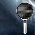 Black 15CM Big Panel 4 Modes Pressure Boost Shower Head High Pressure Large Flow Spray Nozzle Massage Shower Bathroom Accessorie