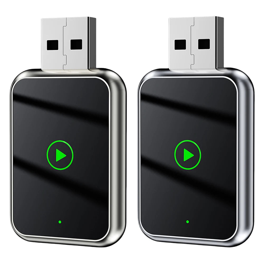 2 in 1 Wireless CarPlay Android Auto Adapter Smart Box Convert Wired To Wireless Auto Connect Plug & Play for Factory Wired Cars