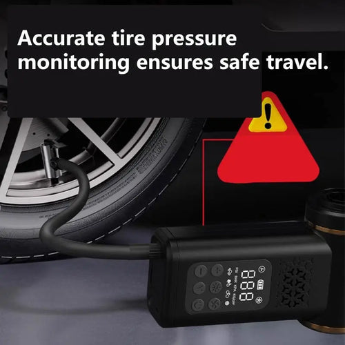 5-in-1 USB Wireless Multi-functional Vacuum Inflator Pump Quick Air Compressor 150psi Portable Self-checking Tire Pressure