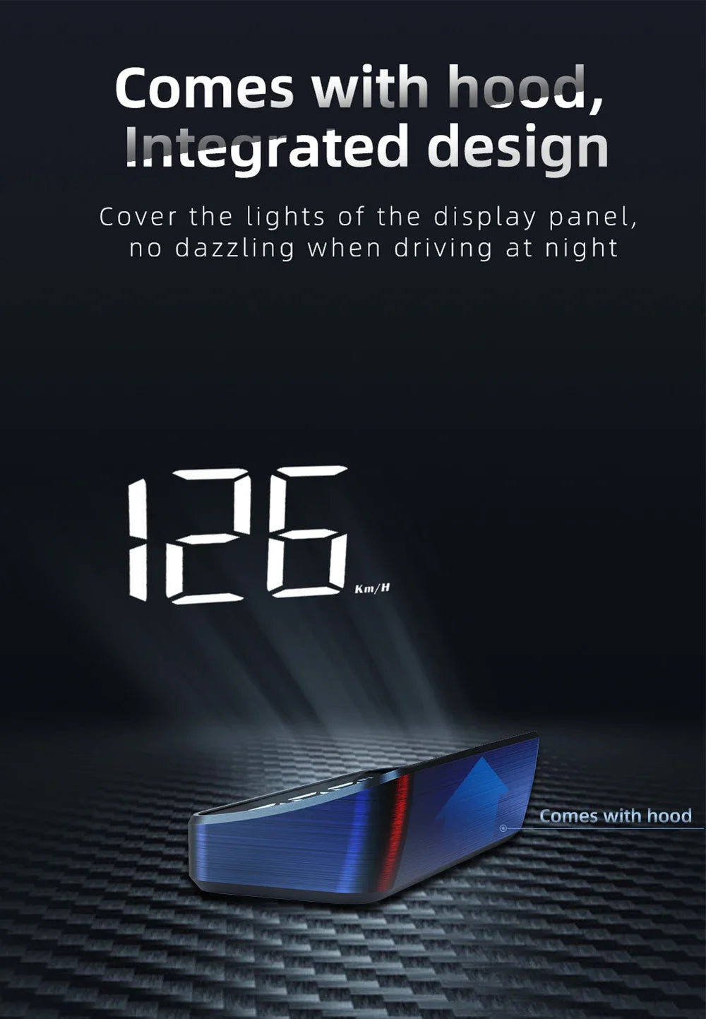 M2 GPS HUD Head Up Display Car Universal Speedometer KMH USB Cable Plug & Play GPS & Beidou Dual Satellite System