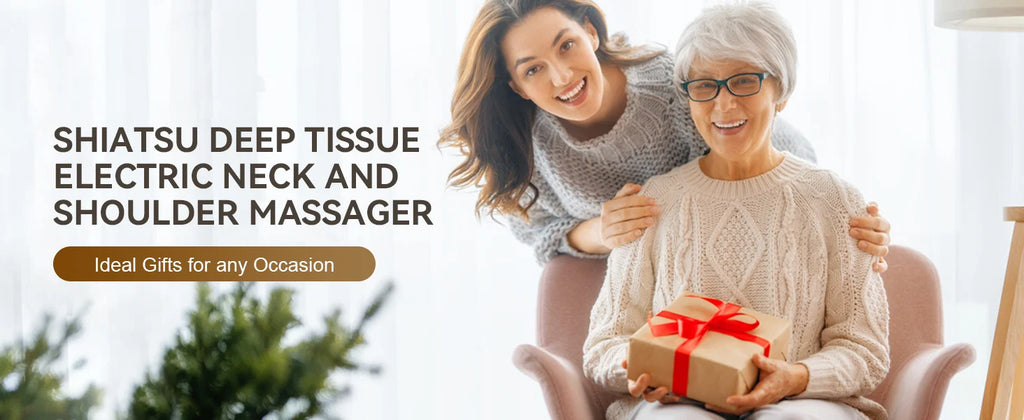 4D massage device simulates manual massage, provides deep tissue pain relief, and is a portable electric massage device