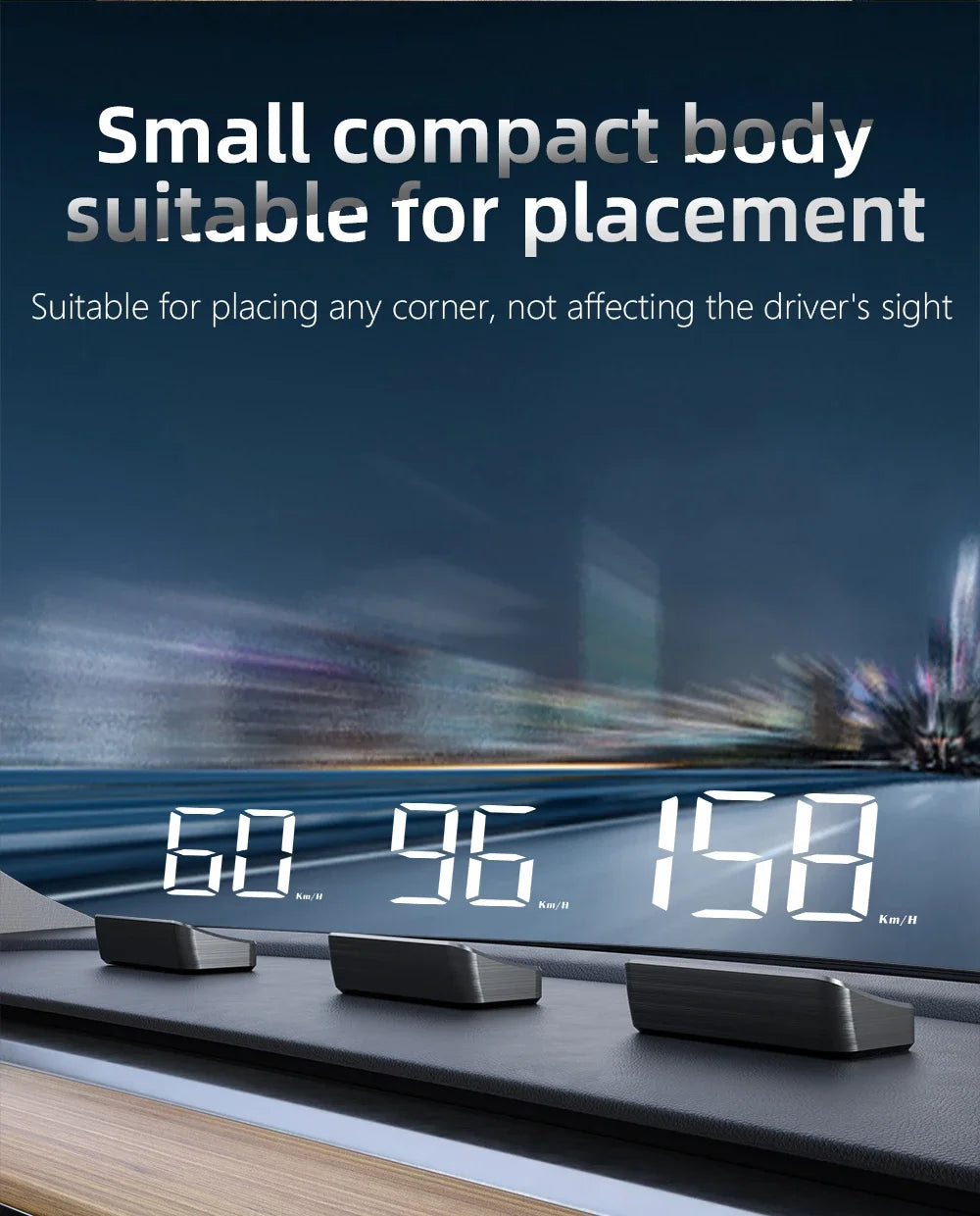 M2 GPS HUD Head Up Display Car Universal Speedometer KMH USB Cable Plug & Play GPS & Beidou Dual Satellite System