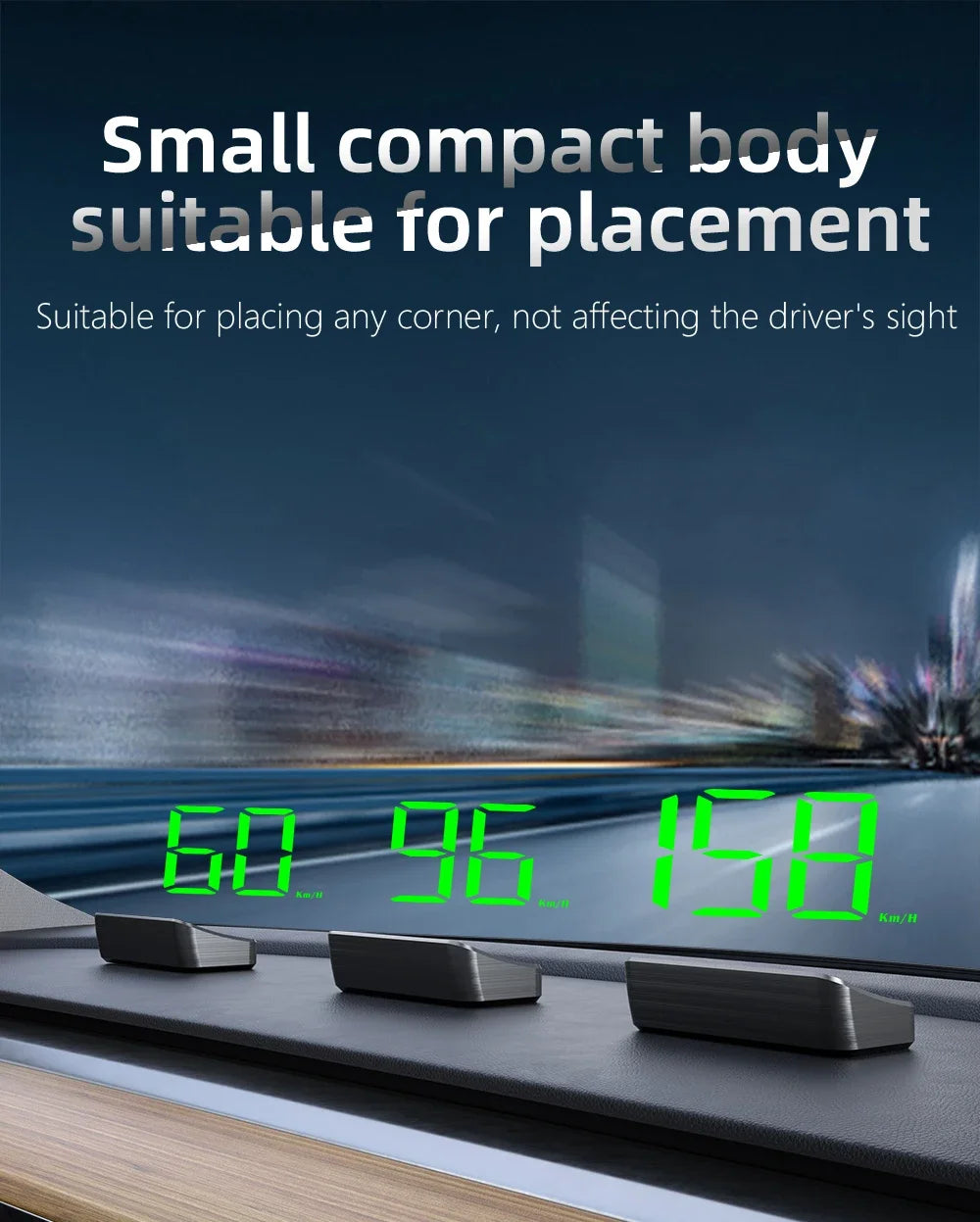 M2 GPS HUD Head Up Display Car Universal Speedometer KMH USB Cable Plug & Play GPS & Beidou Dual Satellite System