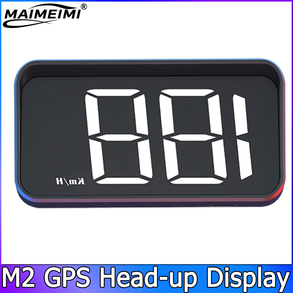 M2 GPS HUD Head Up Display Car Universal Speedometer KMH USB Cable Plug & Play GPS & Beidou Dual Satellite System