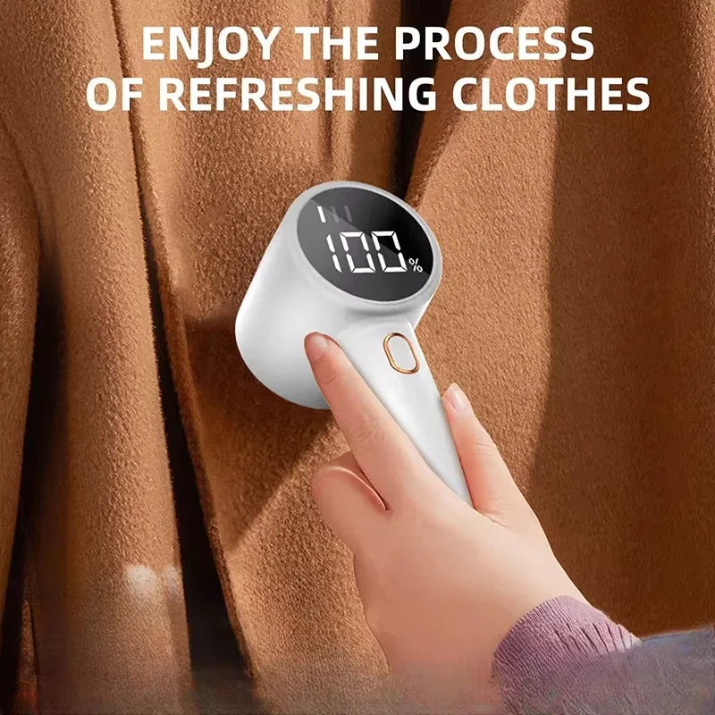 New Household Electric Lint Remover 3 Gears Adjustable Wireless LED Digital Display Hairball Trimmer Portable Sweater Epilator