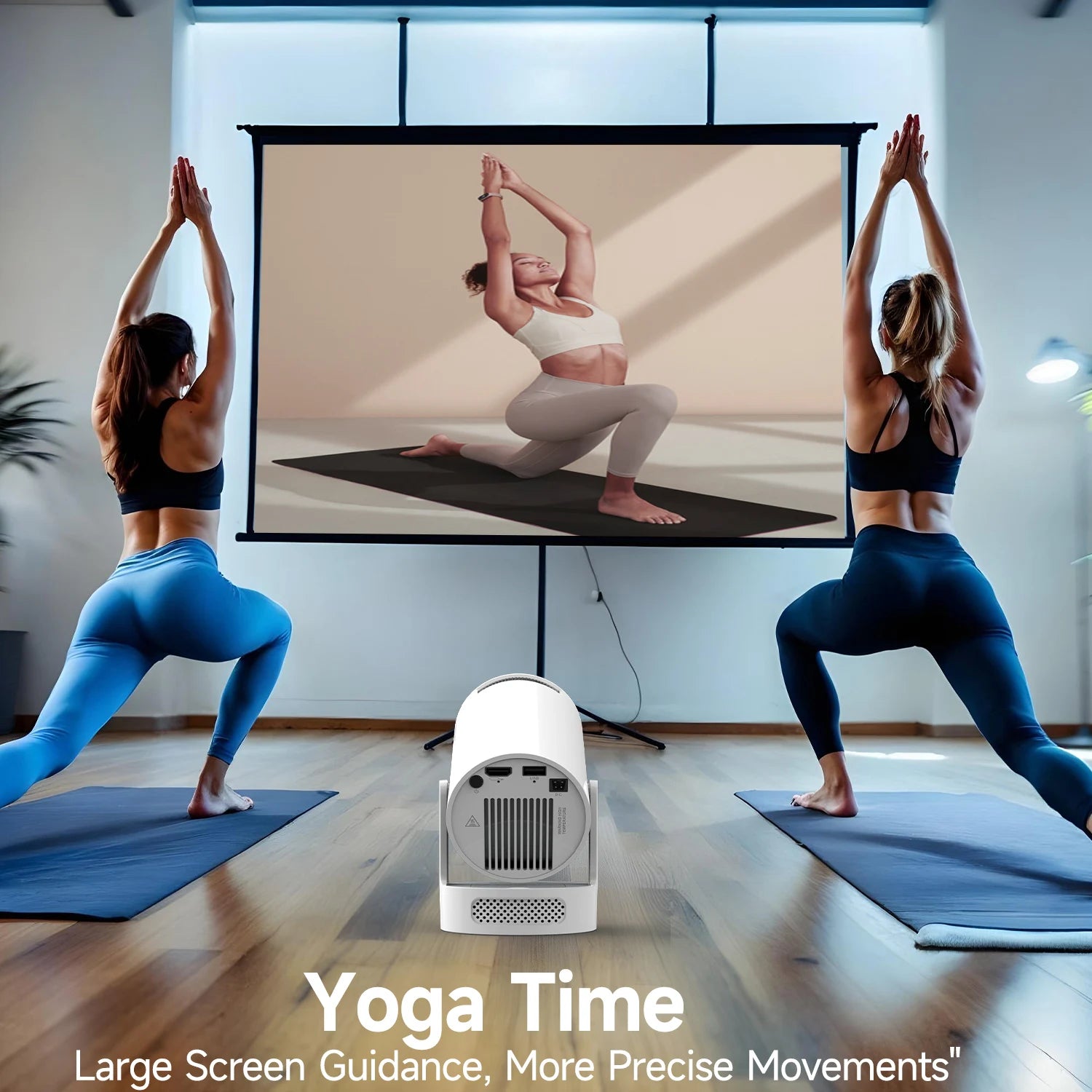 Magcubic HY300 Pro + Projector 4K 720P With 5W Speaker Android 11 8000 Lumens WiFi 6 BT5.4 Outdoor Video Home Theater Projector